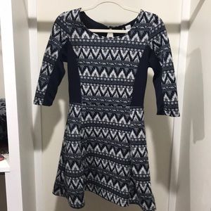 Blue and white dress from H&M